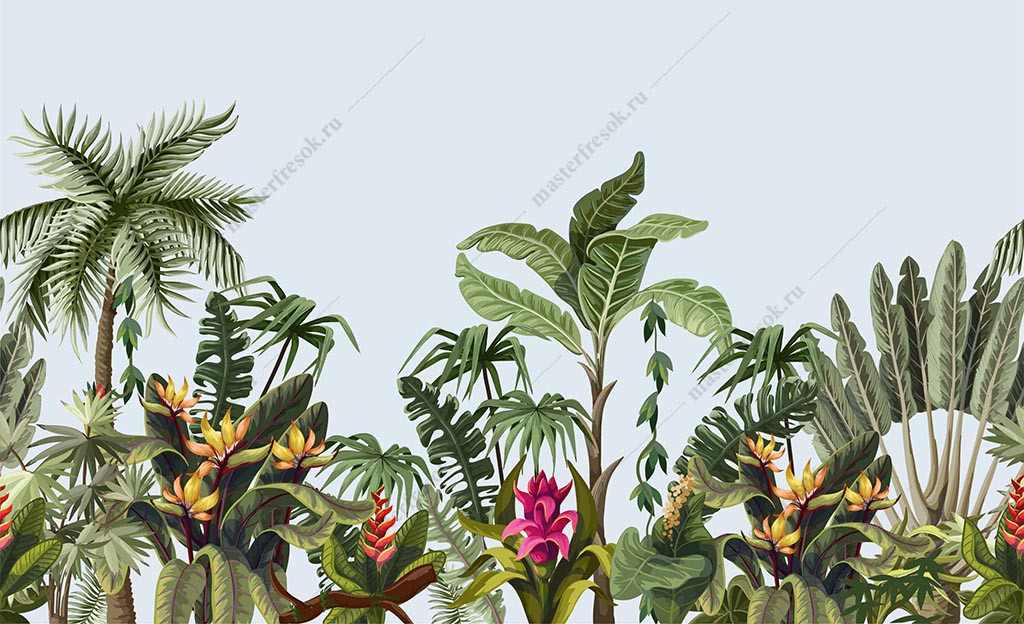 Фотообои Цветы в тропиках